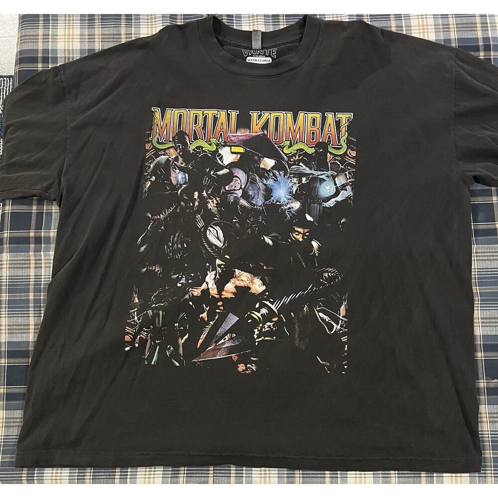 Mortal Kombat AOP Vante Tees Roster Shirt Size XXXL Scorpion Sub-Zero Rayden